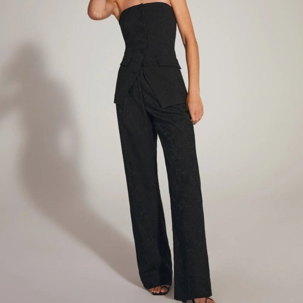 Favorite‎ Daughter The Favorite Wide Leg Jacquard Lace Pants Sz 4